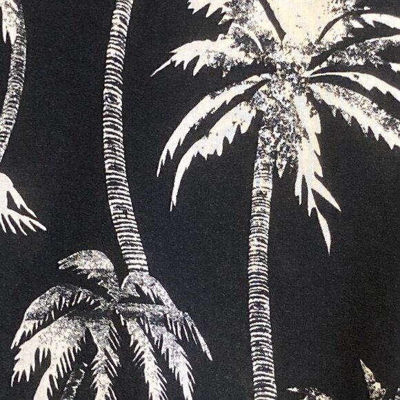 H&M SZ XL Black & White button front longer length shirt neutral comfy office - Picture 8 of 8